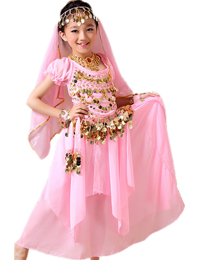 Astage Girls Princess Costume Halloween Dance Sets Pink Uners 6 Years - Image 5